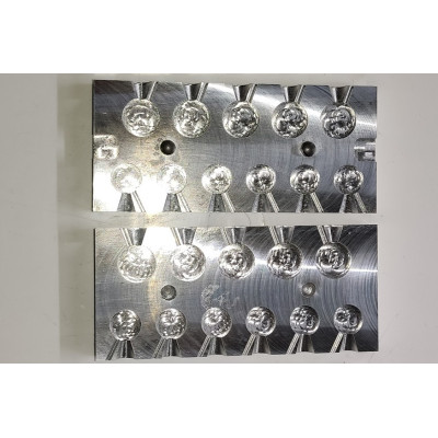 Molde aluminio mecanizado monedas 13-16 mm