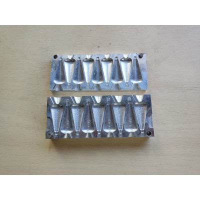 Molde plomo para pesca a fondo Pera 30 g. con giratorio