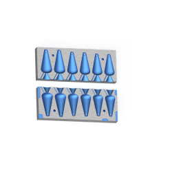 Molde plomo para pesca a fondo Pera 90-100-120 g. sin giratorio