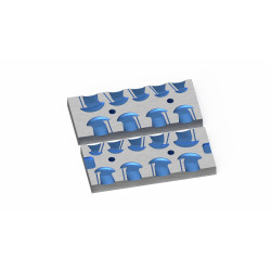 Molde aluminio mecanizado plomo potera 1-1,5-2-2,5-3-3,5-4-4,5-5 g. 9 cavidades