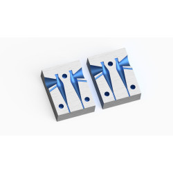 Molde aluminio potera plomada 10 g. 2 cavidades
